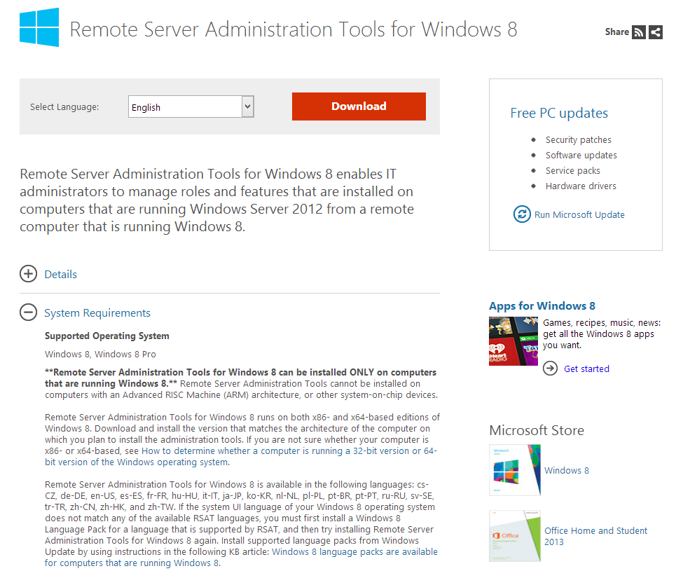 Remote server administration tools server 2…